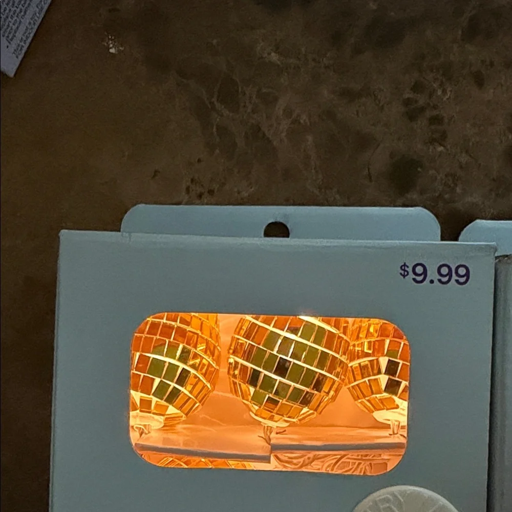 Cottondale LED Disco Egg Lights - Gold